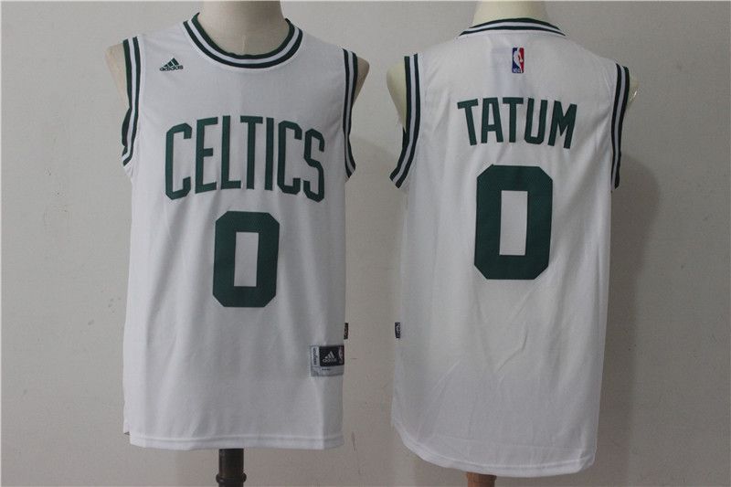 Men Boston Celtics 0 Jayson Tatum White NBA Jerseys